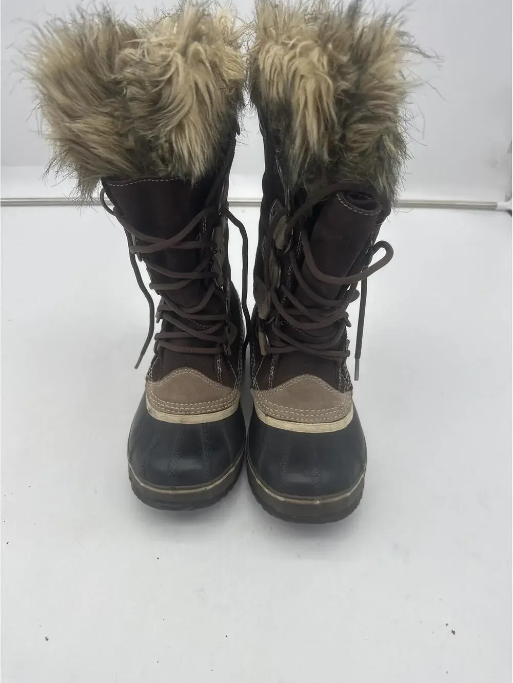 Sorel Joan of Artic Womens Waterproof Snow Boots Brown Size 7